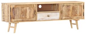 vidaXL Móvel de TV 140x30x45 cm madeira de mangueira maciça