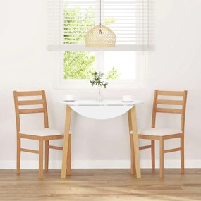 Cadeiras de jantar com almofadões 2 pcs madeira maciça