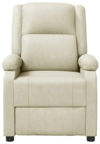 Cadeira de massagens couro artificial cor creme