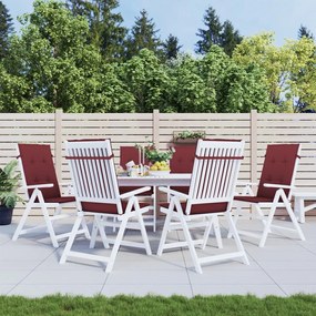 Almofadões cadeiras altas 6 pcs 120x50x4 cm mesclado tecido