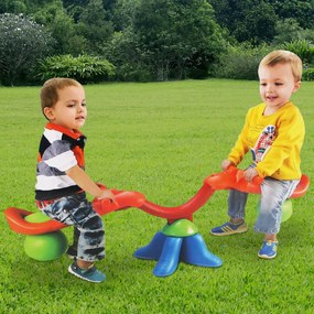 Baloiço Sobe e Desce  para Crianças com Almofada de Punho 360° Rotação para Crianças + 3 Anos Até 25 kg 126 x 40 x 40 x 40 x 40 cm