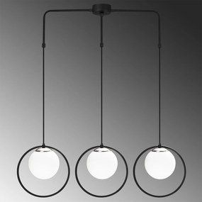 Candeeiro Dolunay – Branco e Preto – 90 x 15 cm