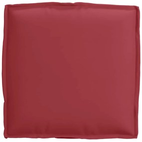 Almofadas de Palete 4 pcs Vermelho Vinho 40 x 40 x 8 cm em Tecido Oxfo