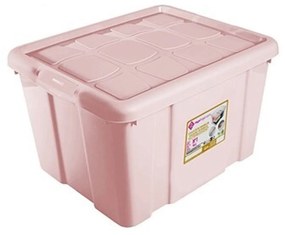 Caixa Arrumos Plástico New Box 16l 39.6X29.6X21.5cm Rosa