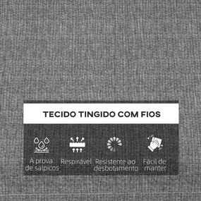 Conjunto de Almofadas para Cadeiras 47x47x7 cm Conjunto de 4 Peças Alm
