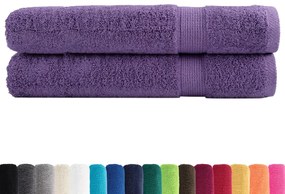 Toalhas premium SOLUND 2 pcs 100x200 cm 600 gsm roxo