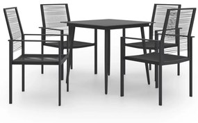 vidaXL 5 pcs conjunto de jantar para jardim