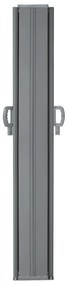 Toldo lateral retrátil 160x600 cm castanho