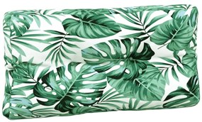 Almofadões para móveis de paletes 5 pcs tecido padrão de folhas