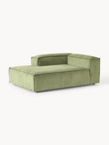 Módulo de canto chaise longue em bombazina Lennon