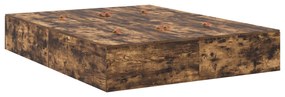 Cama de Armazenamento Carvalho Fumado 140x190 cm