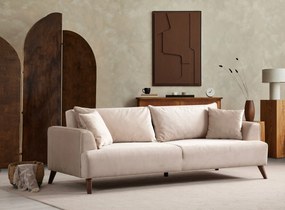 Sofá de 3 Lugares Buhara – Ecru – 100x78x220 cm