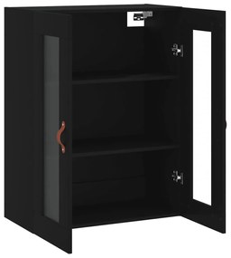 Armário de parede 69,5x34x90 cm preto