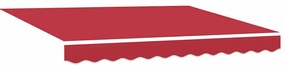 Toldo Vermelho Vermelho 300 x 250 cm Vermelho