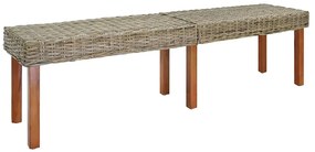 vidaXL banco Natural 160 x 35 x 45 cm Madeira de manga maciça