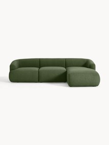 Sofá de canto modular em bouclé Sofia (4 lugares)