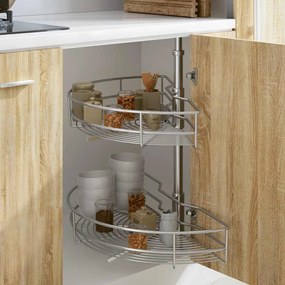 Unidade cestos p/ cozinha 2 pcs 180 graus 75x38x80 cm