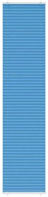 Plissado Cego Azul 45x200 cm Largura Tecido 44,4 cm Poliéster