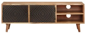 Móvel de TV 115x30x39 cm madeira de acácia maciça