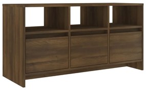 Móvel de TV Endy com 3 Gavetas e Compartimentos de 102 cm - Castanho -