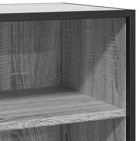 Aparador 35,5x35x76 cm deriv. de madeira/metal cinzento sonoma