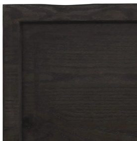 Prateleira de parede 140x30x6 cm carvalho tratado cinza-escuro