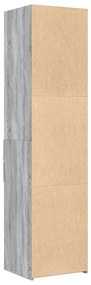 Armário alto 45x42,5x185 cm derivados de madeira cinza sonoma