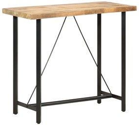 Mesa de bar 120x58x107 cm madeira de mangueira áspera
