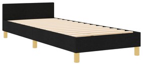 Cama vidaXL Preta 80x200 cm em Tecido