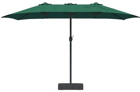 Guarda-sol de Jardim Verde 385 x 209 x 244 cm tecido