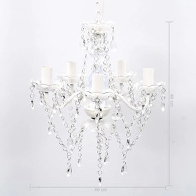 Lustre 5 lâmpadas transparente