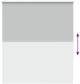 Persiana de enrolar 125x130 cm largura tecido 121,6cm poliéster