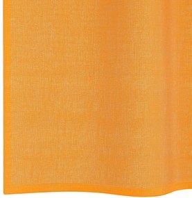 Cortinas de voile com laços 2 pcs laranja 140x260 cm