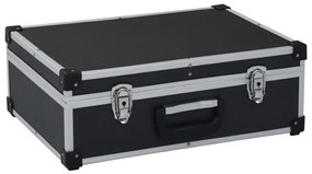 vidaXL Mala de ferramentas 46x33x16 cm alumínio preto