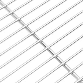 Grelha de Churrasqueira Retangular vidaXL 40x30 cm em Aço Inoxidável 3