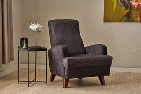 Cadeirão Kana – Antracite – 76x91x87 cm
