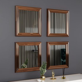 Conjunto de Espelhos Loza – Bronze – 40 cm x 40 cm x 3 cm