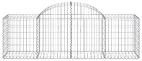 Cestos gabião arqueados 18pcs 200x50x60/80 cm ferro galvanizado