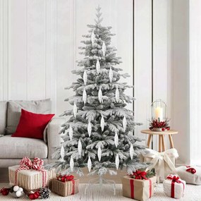 vidaXL Decoração de Árvore de Natal 40 pcs Prateado