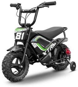 Mini Mota elétrica para crianças Bateria 250W E.SUPERBIKE C/Limitador velocidade Verde
