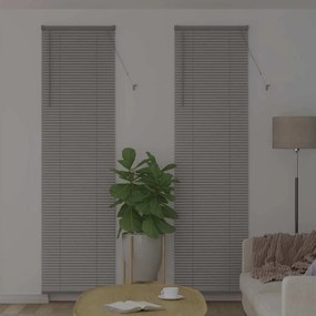 Persiana de Janela com cortinas Outros Manual Prata 80 x 130 cm Alumín