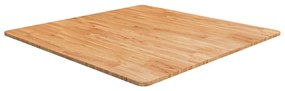 vidaXL Tampo mesa quadrado 90x90x1,5cm carvalho tratado castanho-claro