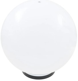 Candeeiros esféricos LED 4 pcs 40 cm PMMA