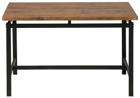 Conjunto de refeição 4 lugares castanho e preto ARLINGTON Beliani