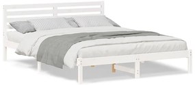 Estrutura da Cama com cabeceira Branco 160 x 210 cm