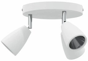 Foco de Teto 3 Vias Ajustável Branco GU10