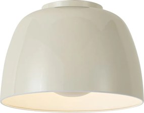 Plafon de teto retro bege com interior branco - Vera