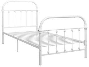 Estrutura de cama metal 90x200 cm branco