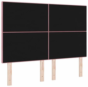 Cabeceira LED vidaXL Rosa 80 cm Veludo
