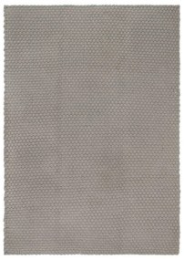 Tapete retangular 180x250 cm algodão cinza
